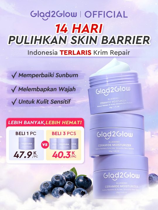 Glad2Glow Blueberry 5% Ceramide Moisturizer