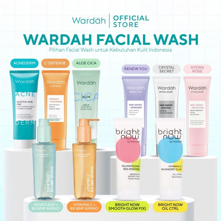 Wardah Facial Wash All Series