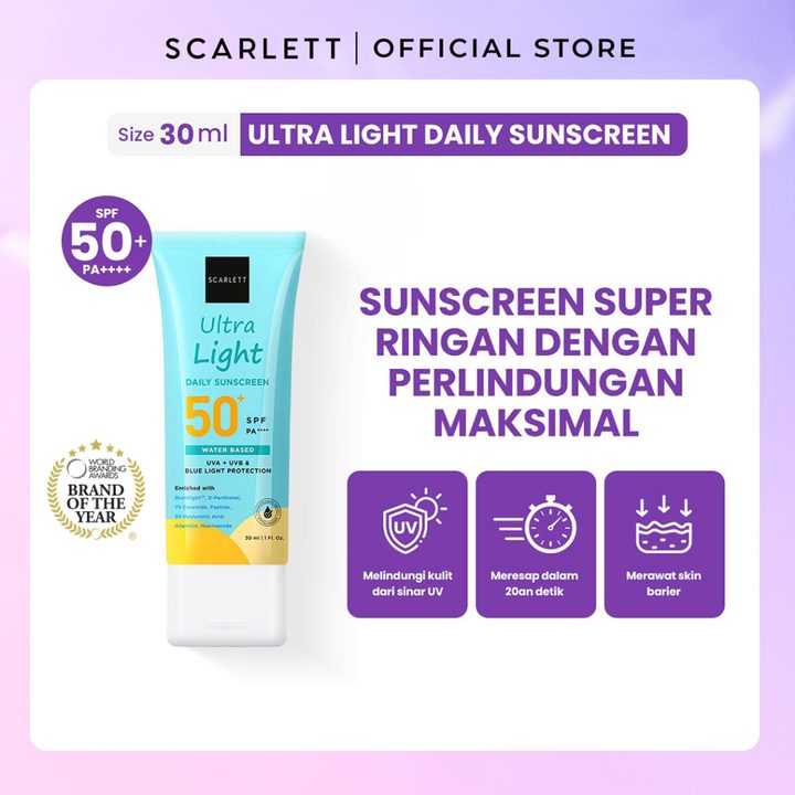 Scarlett Ultra Light Daily Sunscreen SPF 50+ PA++++